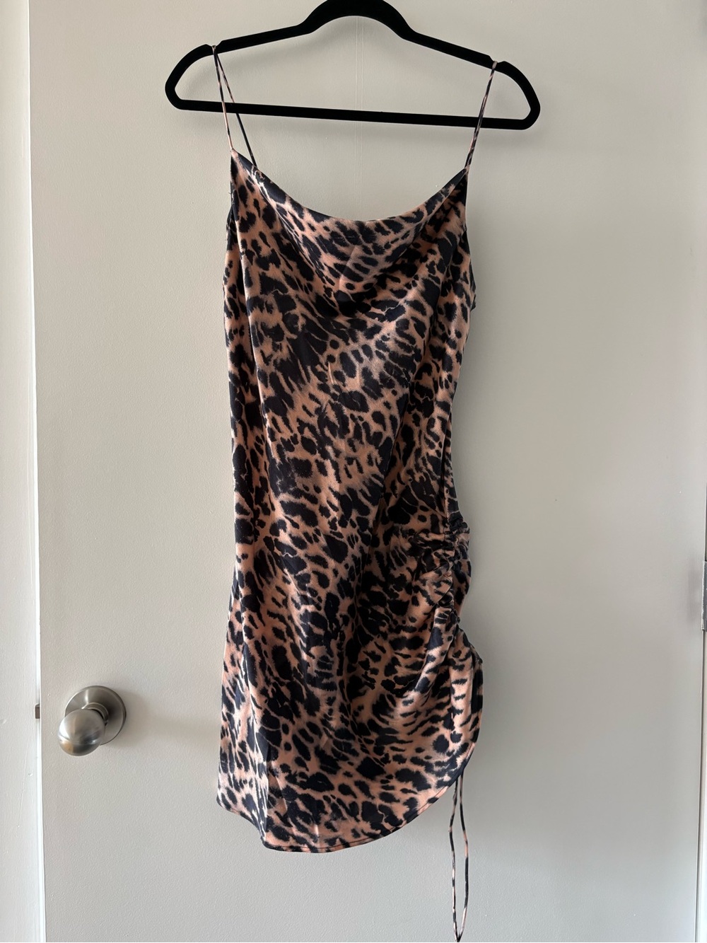 Leopard Print Slip Dress